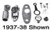 Chevrolet Parts -  Chevrolet Car Spotlight Bracket, Left Side