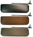 Chevrolet Parts -  Chevrolet Truck Sunvisor (Interior) With Bracket, Screws and Template -Right. Black, Brown Or Grey