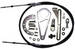 Chevrolet Parts -  Chevrolet Column Arm Cable Kit for 2" columns -Adjustable. Fits Th-350, Th-400, Th-200, 700-R4, 200-R4, 4l60, 4l60e and 4l80e