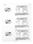 Chevrolet Parts -  Chevrolet Car Trunk Light, Installation Sheet - Lamp, Luggage Compartment
