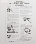 Chevrolet Parts -  Chevrolet Installation Sheet - Compass For Glove Box