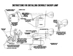 Chevrolet Parts -  Chevrolet Car Back Up Light Installation Sheet With Template