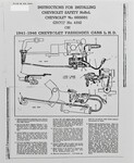 Chevrolet Parts -  Chevrolet Car No Roll Hill Holder - Installation Sheet