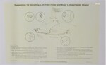 Chevrolet Parts -  Chevrolet Car Heater, Installation Sheet - Rear Seat