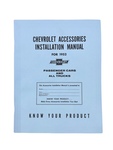 Chevrolet Parts -  Chevrolet Accessory Installation Manual (Superb)