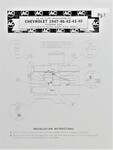 Chevrolet Parts -  Chevrolet Installation Sheet - Oil Filter (Original Ac)