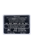 Chevrolet Parts -  Chevrolet Truck Decal - Air Cleaner, Dry
