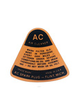 Chevrolet Parts -  Chevrolet Truck Decal - Air Cleaner, Dry
