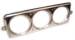 Chevrolet Parts -  Chevrolet Dash Panel 39 Chevy Car - Billet Aluminum, Polished - 3 Hole Medium 3-3/8"