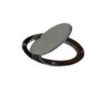  Parts -  Truck Gas Door -Billet Aluminum, Polished. Smooth Oval
