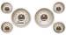  Parts -  Instrument Gauges - (6 Gauge Set) - All American Nickel Series 12v