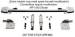 Chevrolet Parts -  Chevrolet Shock Absorber Kit, Rear 1941-48 Chevy Car. Includes Gas Shocks