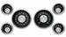  Parts -  Instrument Gauges - (6 Gauge Set) - All American Tradition Series 12v