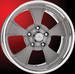  Parts -  Wheels, Billet Aluminum - Dyno Series. Soft Lip, Grey Powder Coat