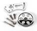 Chevrolet Parts -  Chevrolet Power Steering Bracket and Pulley, Billet Aluminum - Long Water Pump