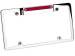  Parts -  License Plate Frame - Billet Aluminum With License Light and 3rd Brake Light