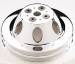 Chevrolet Parts -  Chevrolet Water Pump Pulley (Short Water Pump) Double Groove, Billet Aluminum, Small Block Chevy