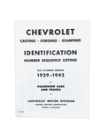 Chevrolet Parts -  Chevrolet Casting Number Identification Book