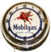  Parts -  Clock Blue Neon Mobil Gas