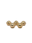  Parts -  Crown Valve Stem Caps -Gold Plastic