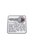 Chevrolet Parts -  Chevrolet Decal - Key (Glove Box)