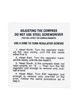 Chevrolet Parts -  Chevrolet Decal - Compass Instruction