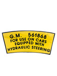 Chevrolet Parts -  Chevrolet Car Power Steering Pulley - Decal