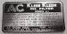 Chevrolet Parts -  Chevrolet Decal - Oil Filter, Original Ac Kleer Kleen