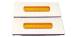  Parts -  Lens, Flush Mount . 4 Inch Single Slot (7/8"), Amber
