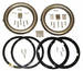  Parts -  Headlight, Frenched Set - 8-1/4" Bare Steel For 7" Lights