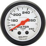  Parts -  Instrument Gauges - Auto Meter Phantom Series 2-1/16" Temp Gauge. Mechanical 140-280 Deg., Full Sweep