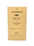 Chevrolet Parts -  Chevrolet Price Guide Booklet - Advertised Delivery
