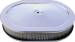  Parts -  Air Cleaner, Chrome 12" X 2" Steel Oval -Paper Element and Base