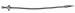 Chevrolet Parts -  Chevrolet Transmission Dipstick, Polished Alum/Braided GM Turbo 350/400 (Fire Wall Mount)