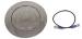 Chevrolet Parts -  Chevrolet Car Horn Button, Chrome Aluminum Flamed (GM 1967-94)
