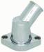 Chevrolet Parts -  Chevrolet Thermostat Housing (Gooseneck, Water Neck) (40 Degree) Chrome Aluminum 1966-75 Small Block Chevy 283-350 O-Ring