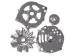 Chevrolet Parts -  Chevrolet Alternator Chrome Housing Kit With Pulley (Internal Regulator) 1973-1985 Gm