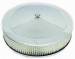  Parts -  Air Cleaner, Stainless Steel 14" X 3" Muscle Car Style -Paper Element and Off-Set Base