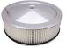  Parts -  Air Cleaner, Stainless Steel 14" X 4" Muscle Car Style -Paper Element and Hi-Lip Base
