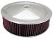  Parts -  Air Cleaner, Stainless Steel 14" X 4" Muscle Car Style -Washable Element and Hi-Lip Base