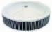  Parts -  Air Cleaner, Chrome 14" X 3" Muscle Car Style -Washable Element and Off-Set Base