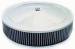  Parts -  Air Cleaner, Chrome 14" X 3" Muscle Car Style -Washable Element and Hi-Lip Base