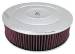  Parts -  Air Cleaner, Chrome 14" X 4" Performance Style -Washable Element and Off-Set Base