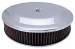  Parts -  Air Cleaner, Chrome 14" X 3" Race Car Style -Washable Element and Flat Base