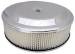  Parts -  Air Cleaner, Chrome 14" X 4" Race Car Style -Paper Element and Hi-Lip Base