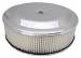  Parts -  Air Cleaner, Chrome 14" X 4" Race Car Style -Paper Element and Off-Set Base