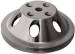 Chevrolet Parts -  Chevrolet Water Pump Pulley (Long Water Pump) Single Groove, Satin Aluminum, Small Block Chevy