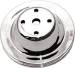 Chevrolet Parts -  Chevrolet Water Pump Pulley (Long Water Pump) Chrome Small Block Chevy 283-350 V8 Single Groove
