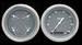  Parts -  Instrument Gauges - (2 Gauge Set) - Silver-Grey Series With Flat Lens 12v