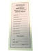 Chevrolet Parts -  Battery Guarantee Card